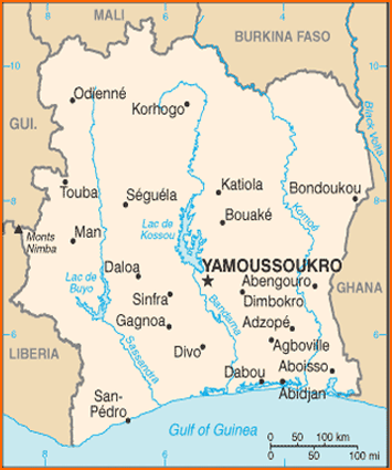 Geography of Ivory Coast French Translation Services in Ivory Coast