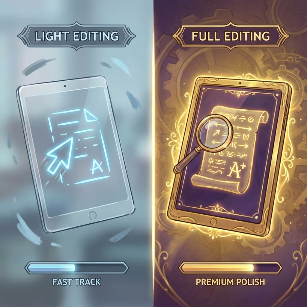 Light vs. Full Post-Editing