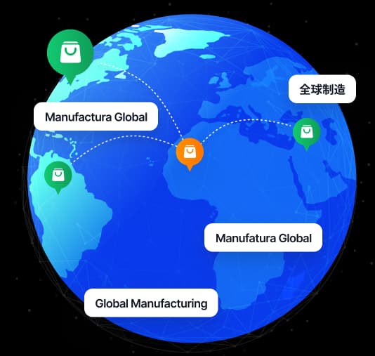 Global retail market illustration showing ecommerce growth