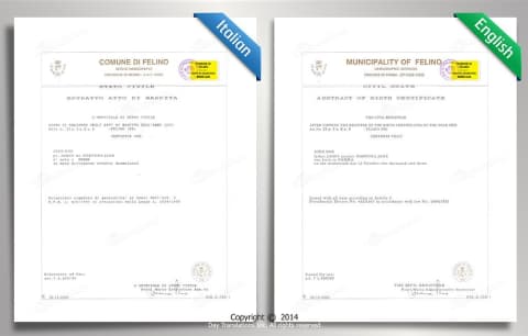 Italian to English sample