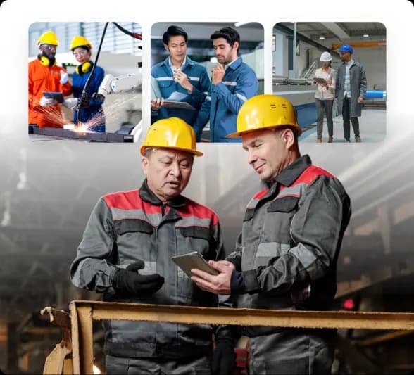 Critical manufacturing translation illustration showing global communication