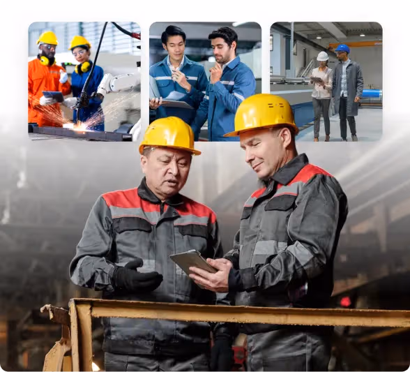 Critical manufacturing translation illustration showing global communication