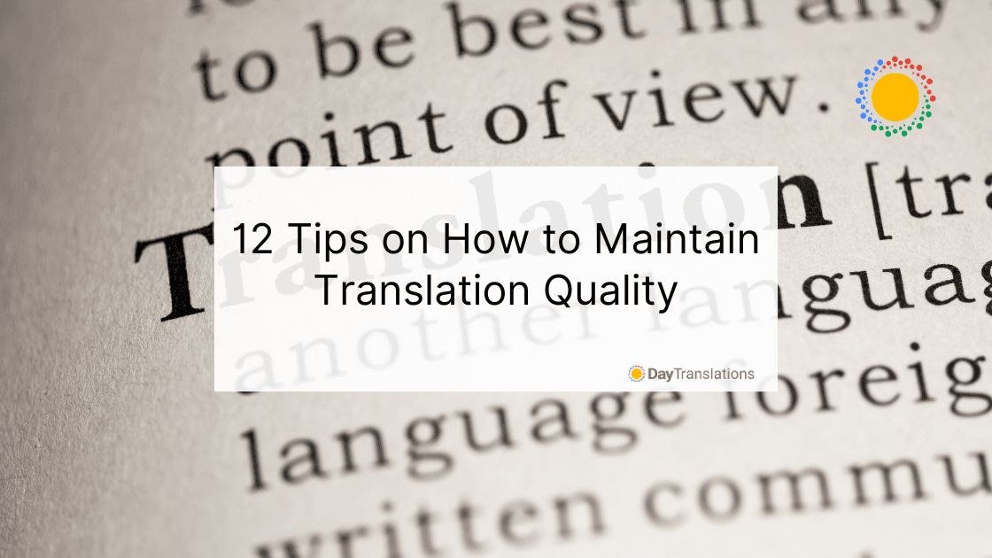 how to maintain translation quality