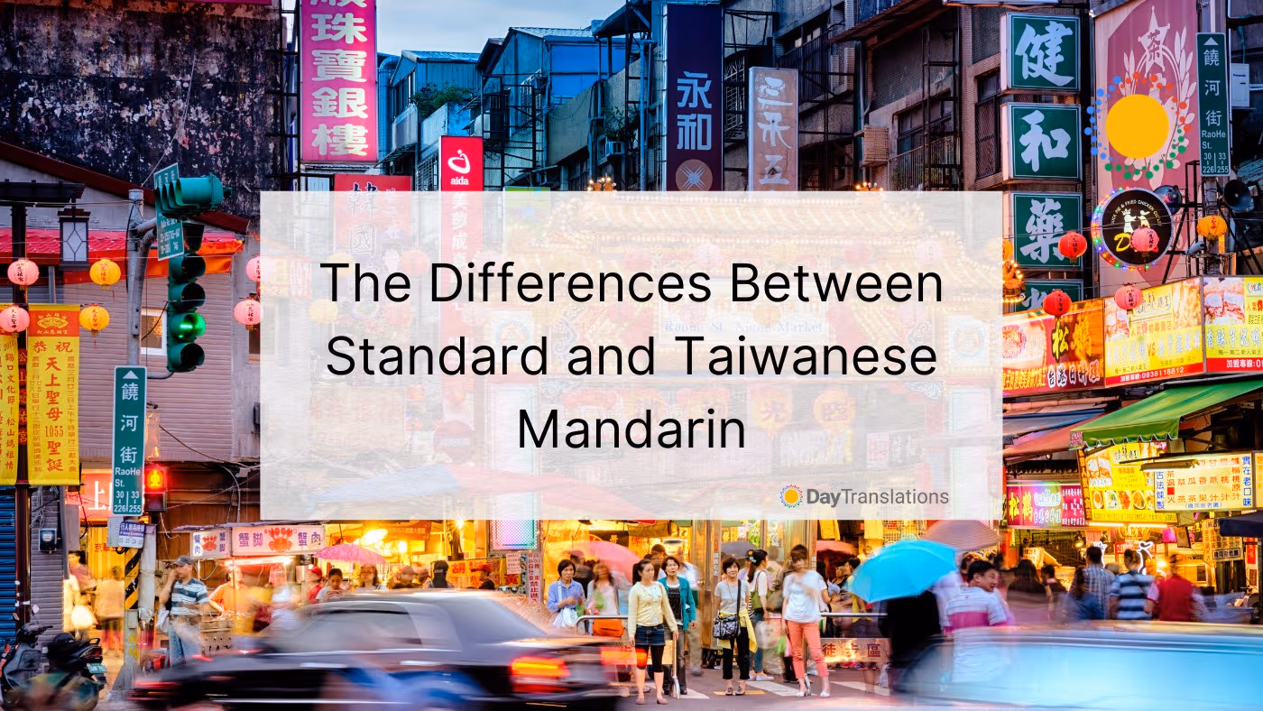 taiwanese mandarin vs chinese mandarin