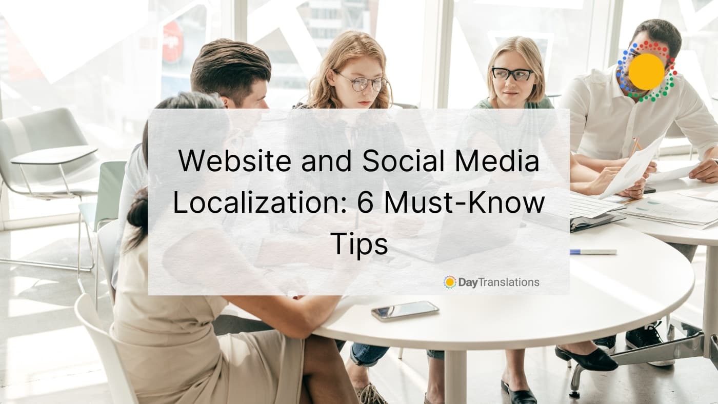 website and social media localization