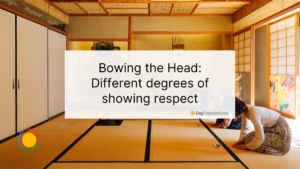 bowing the head
