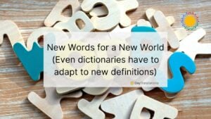 new words for a new world