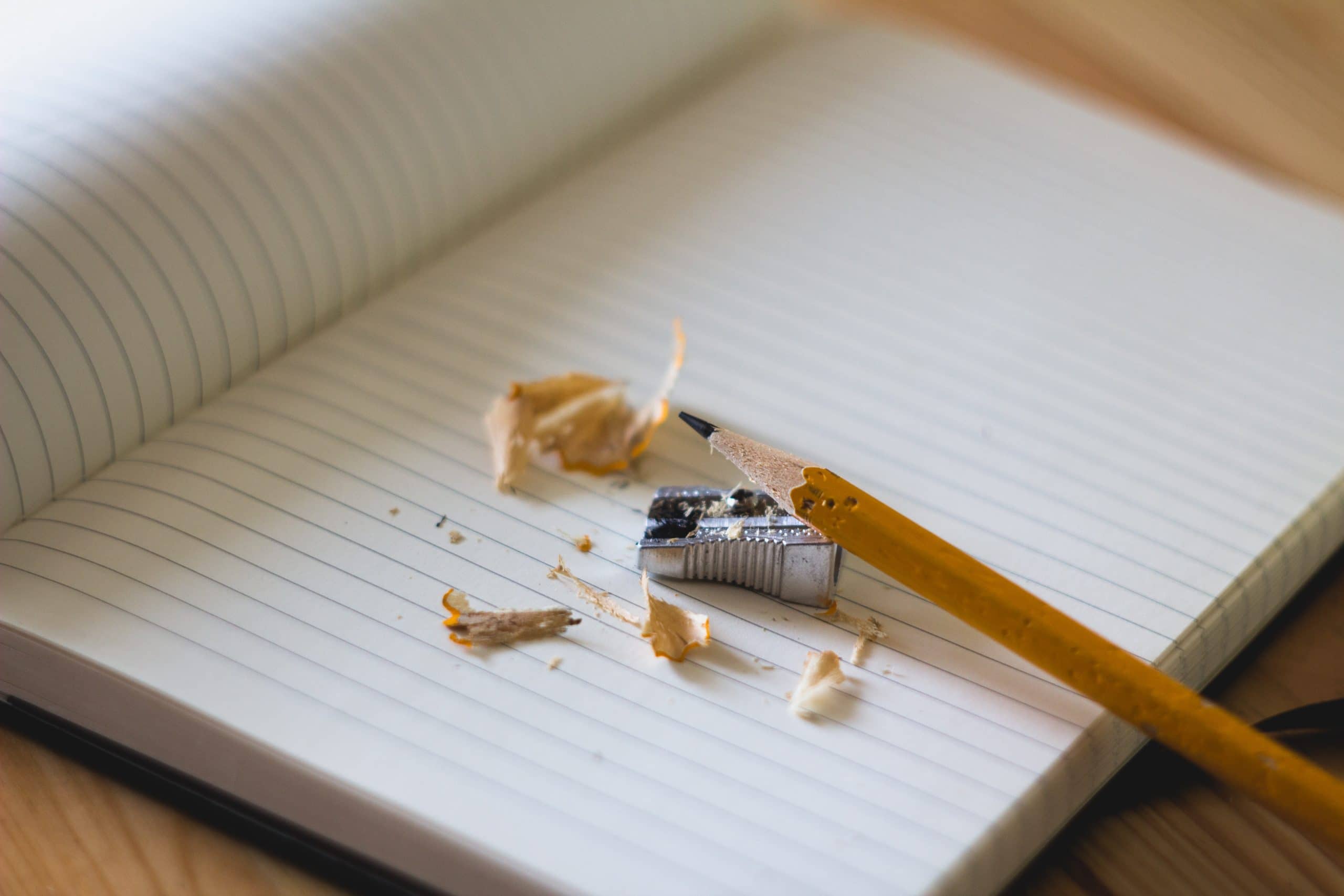 pencil-on-notebook