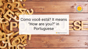 how are you in portuguese