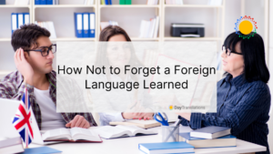 how to not forget a language