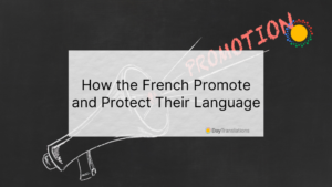 how the french promote their language