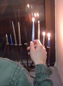 8 Candles in Jewsih Menorah
