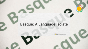 is basque an isolated language