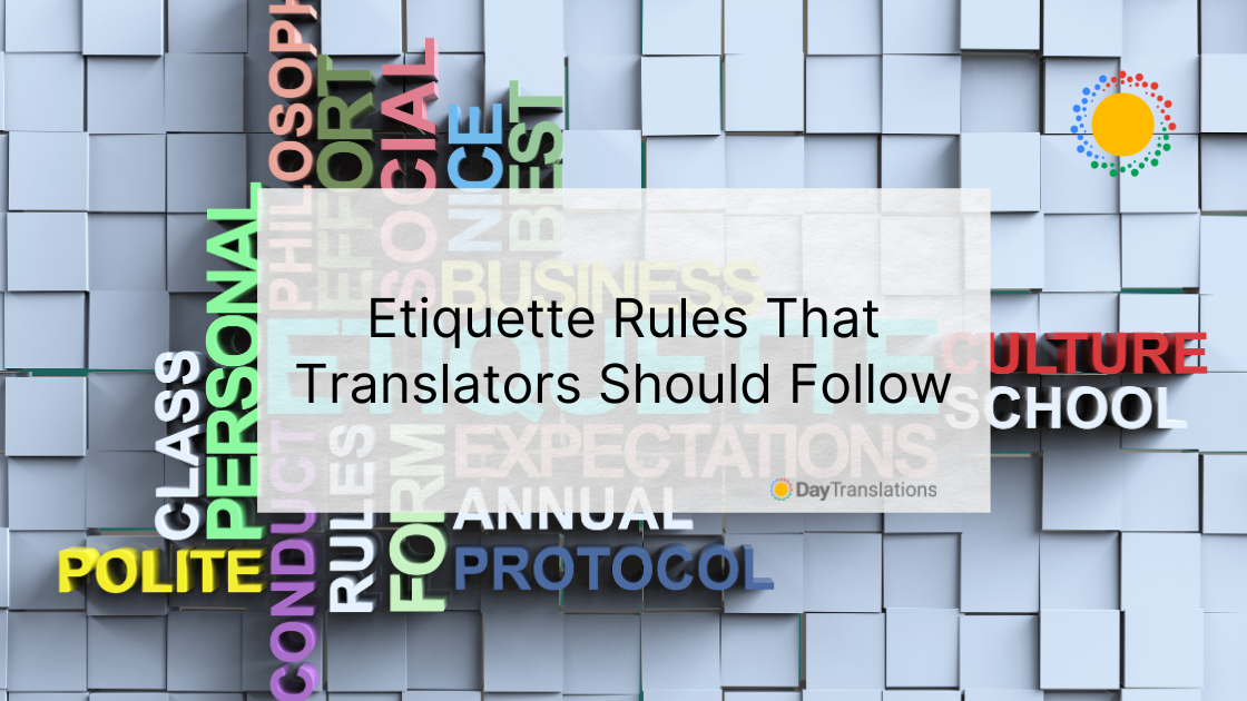 translators etiquette rules