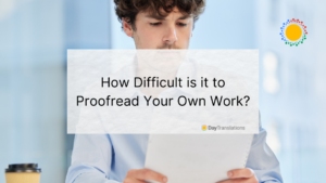 proofreading your own work