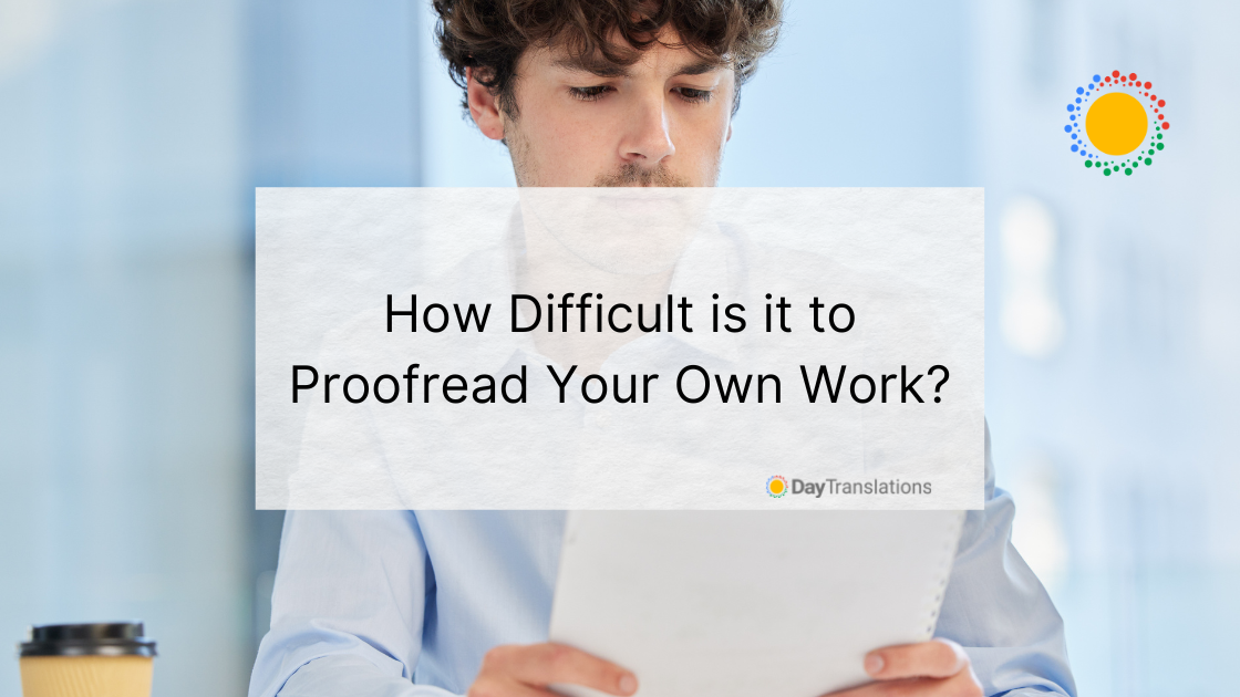 proofreading your own work