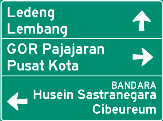 Indonesian Road Sign