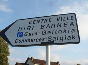 Street Sign Basque