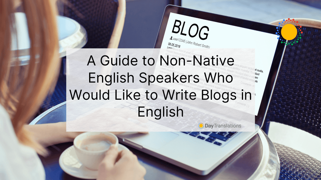 how to write blog in english