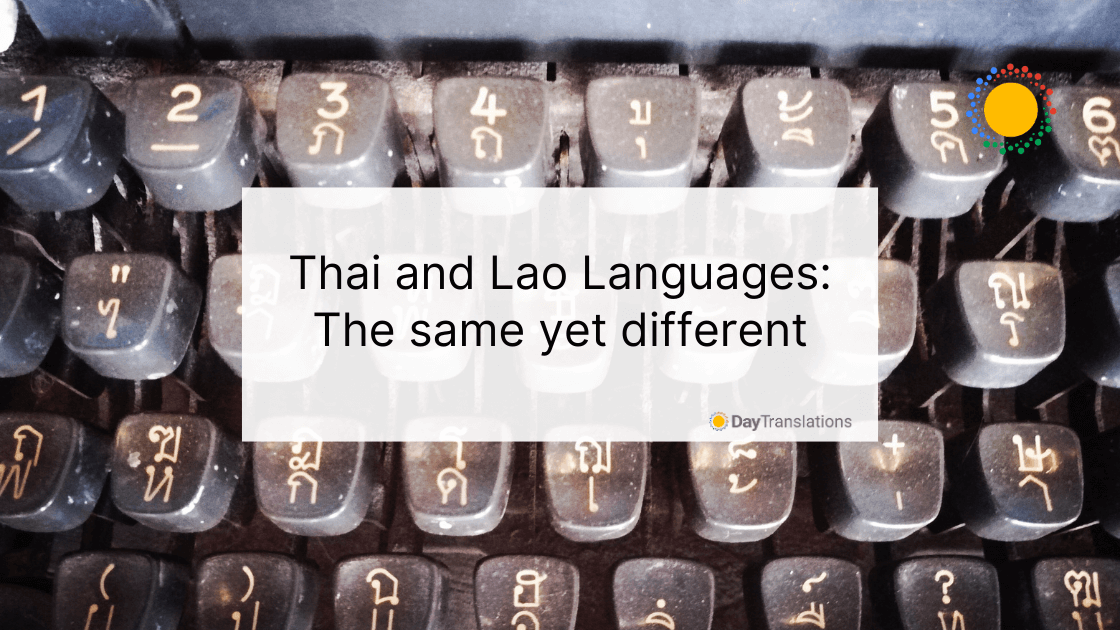 language similar to thai