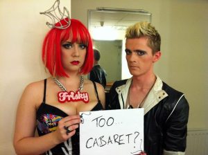 Image credit: Frisky and Mannish promoting the Cabariot viral video, 2012 taken by Charleynathan under Public Domain.