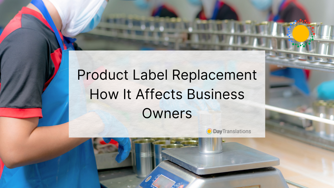 product label replacement
