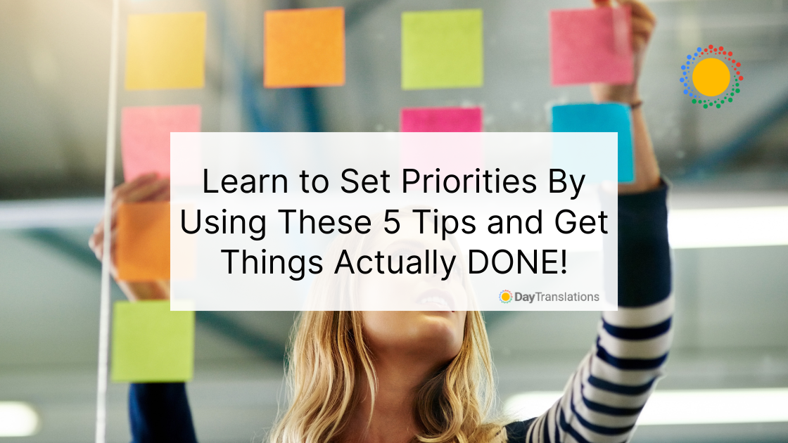 tips to help you set your priorities