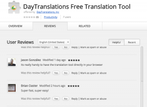 Free Translation Chrome plugin