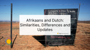 afrikaans vs dutch