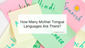 mother tongue languages