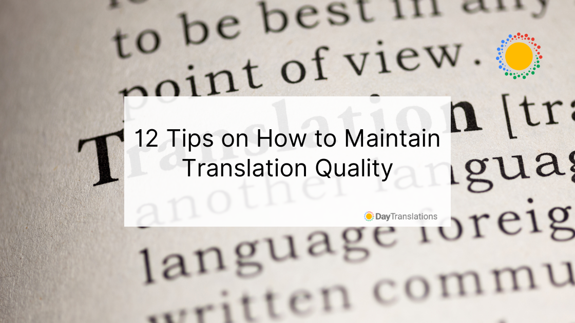 how to maintain translation quality