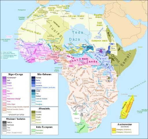The Thousands of Languages in the African Continent