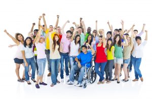 group of people of different races or ethnicity
