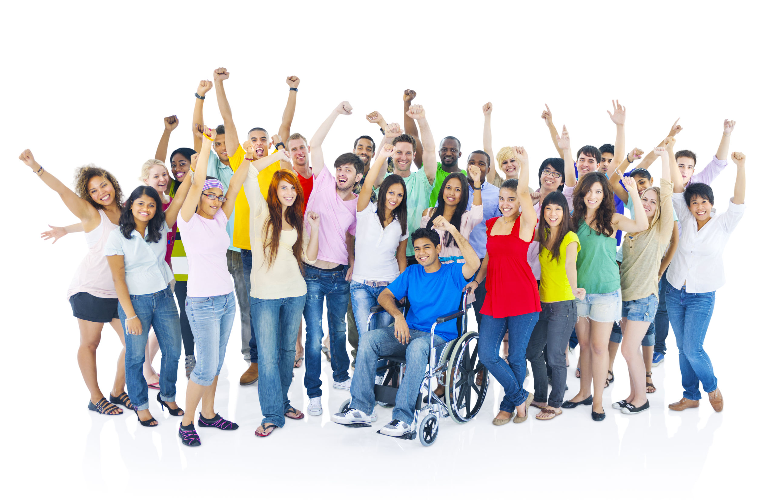 group of people of different races or ethnicity