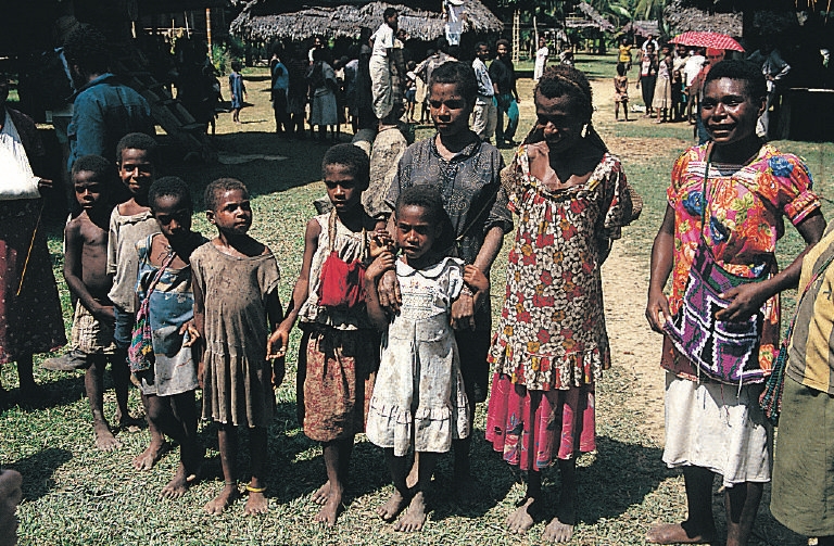 Village people in Papua New Guinea