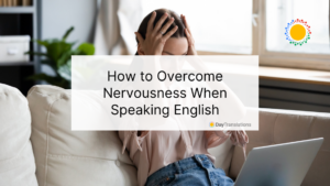 how to overcome nervousness while speaking
