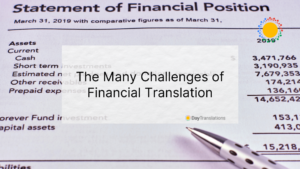 challenges of financial translation