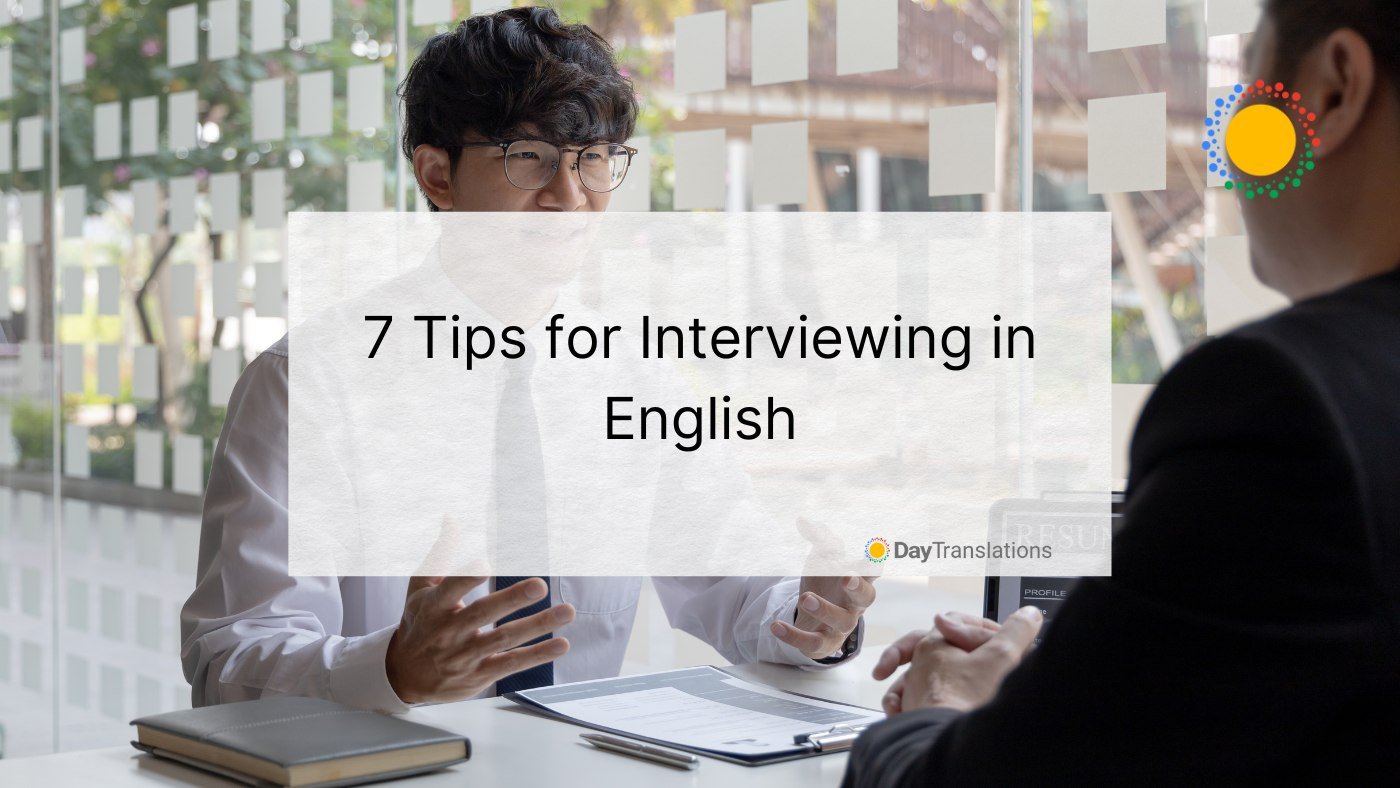 conducting job interviews in english