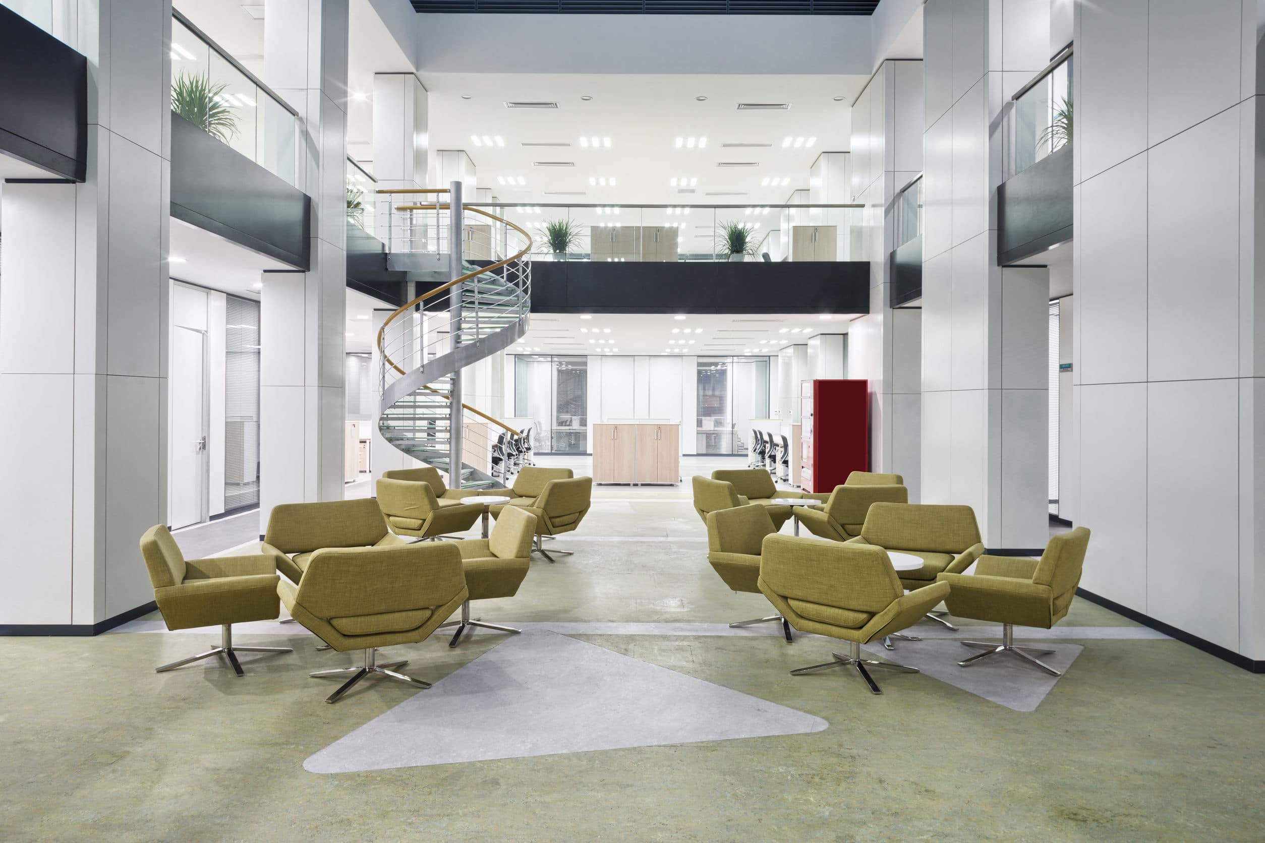 Modern Office Lobby Supporting Smart Learning Environments of the Future