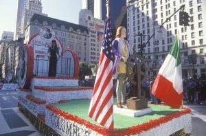 Native American Day and Columbus Day Parade Float, New York City, New York