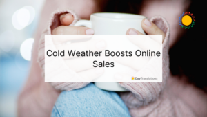 cold weather boosts online sales