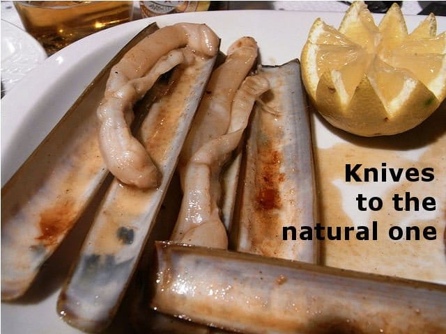 menu fail Knives to the natural one