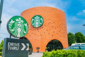 Starbucks Coffee Shop in Bangkok Province, Thailand