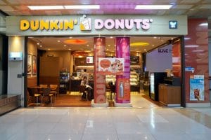 One of the global franchise of Dunkin Donuts at Gimpo Airport Domestic Terminal