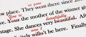 proofreading wrong words in use