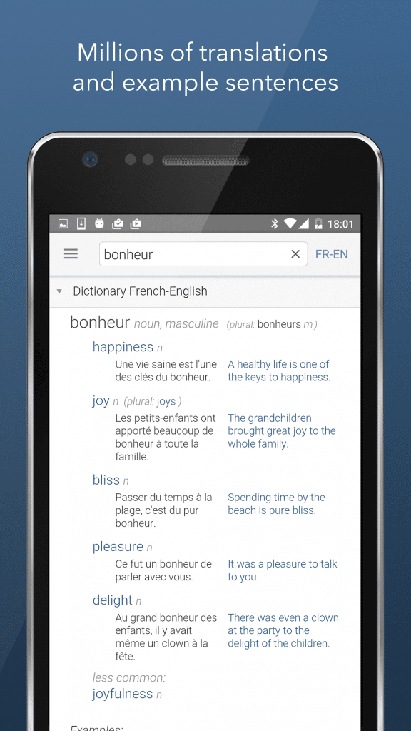 Linguee App features