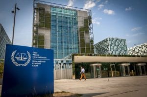 International Criminal Court (ICC) Building in Hague, Netherlands for international law matters