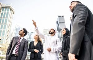 foreign business people scouting for business in the Arab world