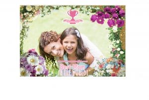 mothers day greeting with frame