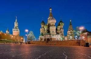 saint basils cathedral at the red square in moscow russia